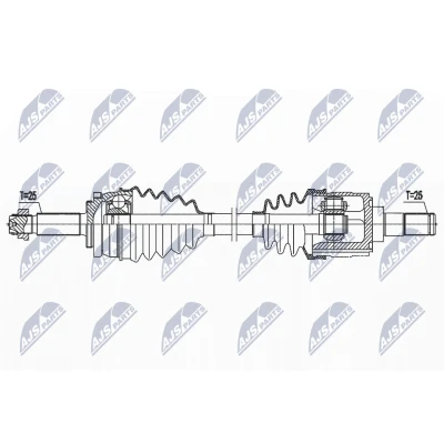 Bilde av Drivaksel, Framaksel venstre, hyundai accent sedan v, kia rio iv, 49500 H5000