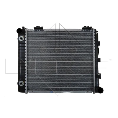 Bilde av NRF 507676 Radiator Aluminium 410 366 42 med påbyggingsdeler Kjøleribber loddet MERCEDES BENZ: W124 Sedan, Stasjonsvogn, 190