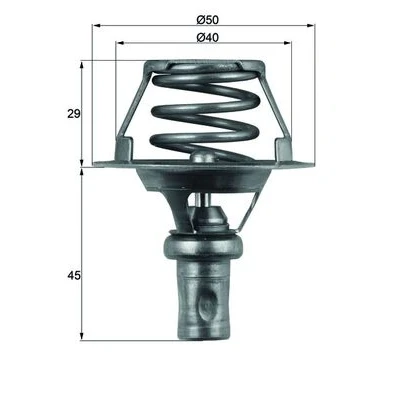 Bilde av MAHLE ORIGINAL TX 66 91D Termostat 91 50 med tetning