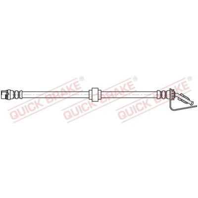 Bilde av QUICK BRAKE 32.124 Bremseslange 571 M10x1 OPEL: Movano A Minibuss, Van, RENAULT: MASTER 2 Kasten, Pritsche/Fahrgestell