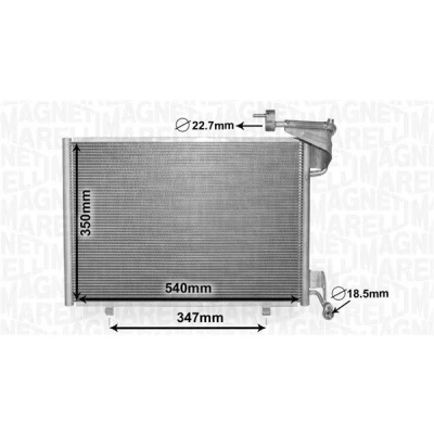 Bilde av MAGNETI MARELLI 350203870000 Kondensator 510x383x16 383 510 16 FORD: FIESTA 6