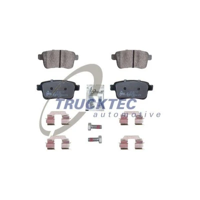 Bilde av TRUCKTEC AUTOMOTIVE 02.35.448 Bremseklosser bakaksel ekskl. slitasjevarselkontakt, ikke klargjort for slitasjeindikator MERCEDES BENZ: Citan Van