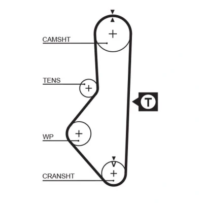Bilde av GATES FleetRunner Micro V Stretch Fit 5128 Registerreim 109 1038 19 polykloropren (neopren)