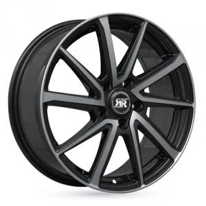 Bilde av Racer Road Shiny Black Machined Face 5,5x15 4/100 ET42 B73