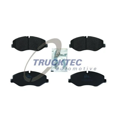 Bilde av TRUCKTEC AUTOMOTIVE 02.35.497 Bremseklosser framaksel klargjort for slitasjeindikator, ekskl. slitasjevarselkontakt MERCEDES BENZ: Vito Tourer