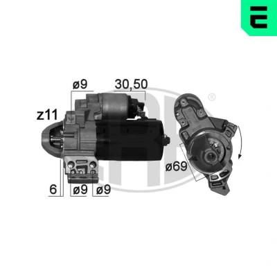 Bilde av ERA 220874A Starter 12 2,2 11 BMW: 1 Hatchback, 5 Touring, 3 Sedan