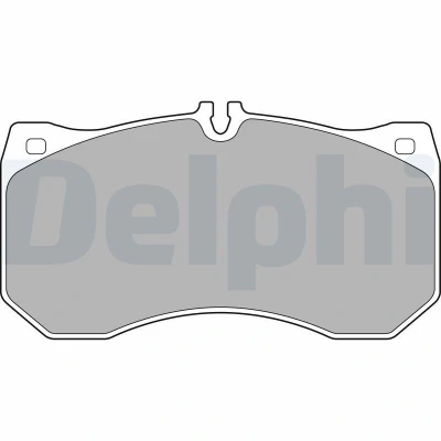 Bilde av DELPHI LP2713 Bremseklosser klargjort for slitasjeindikator med antihyle blikk uten tilbehør AUDI: A6 C7 Avant, A7 Sportback, A4 B9 Avant
