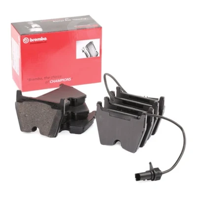 Bilde av BREMBO P 85 132 Bremseklosser inkl. slitasjevarselkontakt med antihyle blikk uten tilbehør AUDI: A4 B7 Avant, Sedan, B6/B7 Cabrio