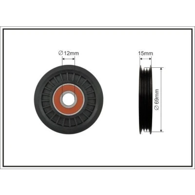 Bilde av Løpehjul, kilerem, nissan micra iii, c+c note, 11927 AX000