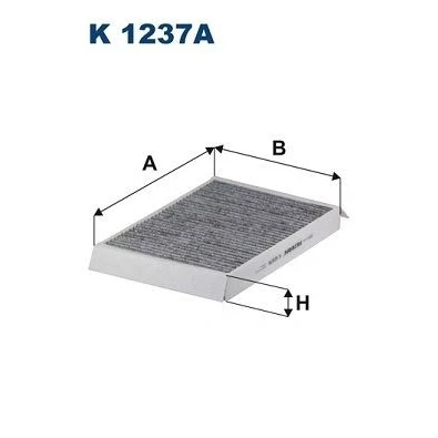 Bilde av FILTRON K 1237A Kupéfilter Karbonfilter 275 194 34 VOLVO: XC60 I, V70 2, XC70 II Stasjonsvogn, LAND ROVER: Range Rover Evoque, Freelander 2 SUV