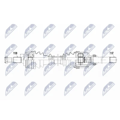 Bilde av Drivaksel, Framaksel høyre, citroën c4 grand picasso ii, 1610137080, 9677570880