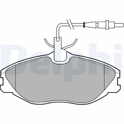 Bilde av Bremseklosser sett, Framaksel, citroën xsara, xsara break, peugeot 306 halvkombi, 406, 406 coupé, 607, 1617254180, 4251.32, 4