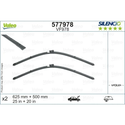 Bilde av Vindusvisker Valeo 577978 foran Flatt viskeblad AUDI: e tron Sportback, tron, Q7