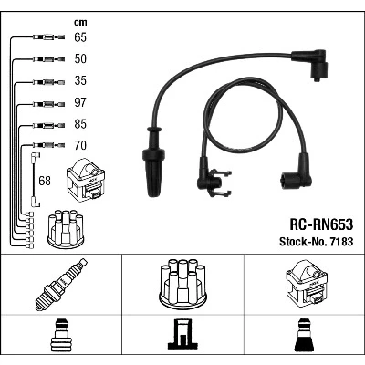 Bilde av NGK 7183 Pluggledninger 7