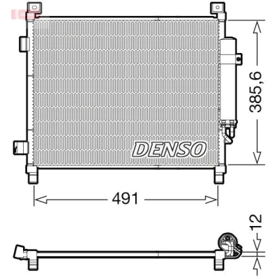 Bilde av DENSO DCN46031 Kondensator med tørker R 134a