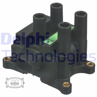 Bilde av DELPHI CE20042 12B1 Tennspole 3 12 Tilkoplingstype SAE FORD: Focus 2, MONDEO Stufenheck, Fusion Stasjonsvogn
