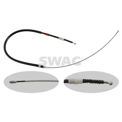 Bilde av SWAG 30 93 0727 Bremsekabel bakre venstre, høyre bak 1445 VOLKSWAGEN: Golf 5, 6, Plus / Crossgolf, SKODA: Octavia 2 Combi, Yeti