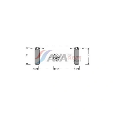 Bilde av PRASCO PRD028 Tørker R12 Aluminium