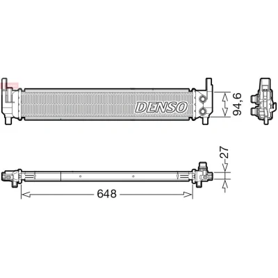 Bilde av DENSO DRM02042 Radiator 648 115 27 VOLKSWAGEN: Golf 7, 7 Variant