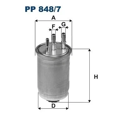 Bilde av FILTRON PP 848/7 Drivstoffilter ledningsfilter 10 FORD: Transit Connect Mk1 Van