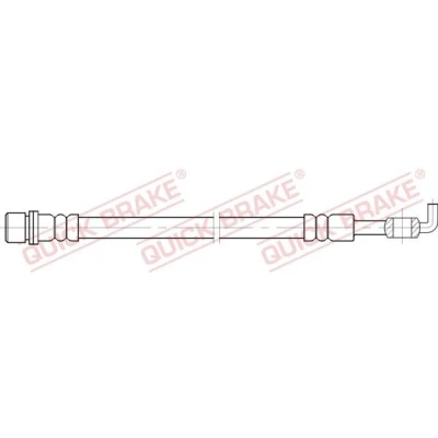 Bilde av QUICK BRAKE 50.091 Bremseslange 255 TOYOTA: Corolla VIII Liftback