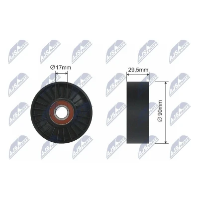 Bilde av Løpehjul, kilerem, buick,cadillac,chevrolet,ford,ford usa,gmc,honda,hummer,isuzu,land rover,lincoln,oldsmobile,pontiac, 10141997, 102955