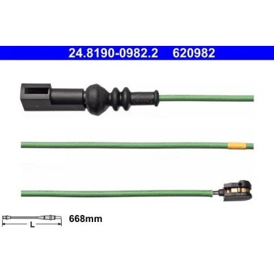 Bilde av ATE 24.8190 0982.2 Bremsebeleggslitasje FORD: Transit V363 Van, Flatvogn lastebil / Chassis