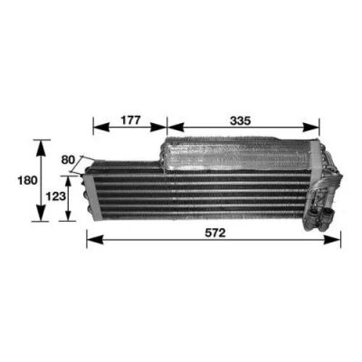 Bilde av MAHLE ORIGINAL AE 37 000S Fordamper uten ekspansjonsventil