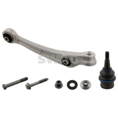 Bilde av SWAG 30 94 0412 Bærebru med tilleggsmateriale lager, støtte / styreledd framaksel høyre, nede, foran Casterstag Aluminium