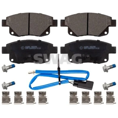 Bilde av SWAG 50 91 6701 Bremseklosser bakaksel inkl. slitasjevarselkontakt med festemateriell FORD: Transit Mk6 Van, Minibuss