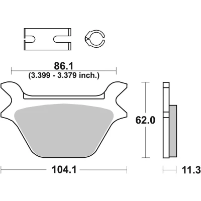 Bilde av TRW Organic Allround MCB583 Bremseklosser