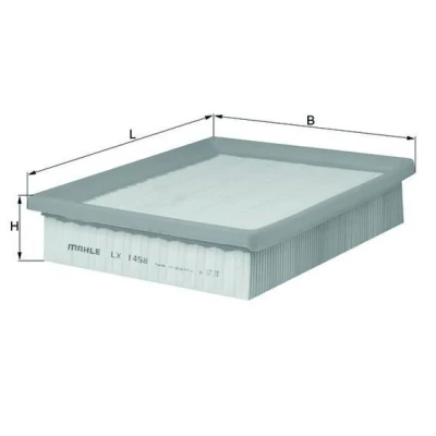Bilde av MAHLE ORIGINAL LX 1458 Luftfilter 50,0 192 237,0 Filterinnsats PEUGEOT: 306 Cabrio, Hatchback