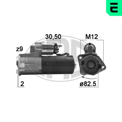 Bilde av ERA 220137A Starter 12 1,8 9 AUDI: A6 C5 Avant, Sedan, A4 B6 VOLKSWAGEN: Passat B5 GP Stasjonsvogn