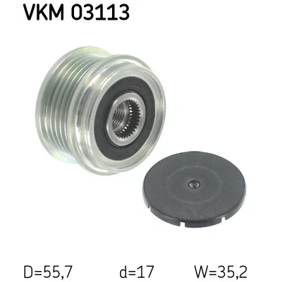 Bilde av SKF VKM 03113 Frihjul Dynamo 34,8 AUDI: A4 B5 Avant