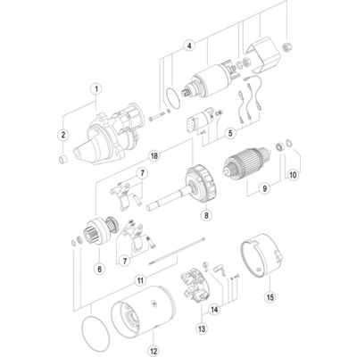 Bilde av MAHLE ORIGINAL MS 36 Starter 24 4,0 9 vanntett