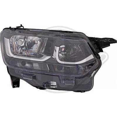 Bilde av DIEDERICHS 6696980 Frontlykter høyre H7/H1, W21/5W Halogen for høyrekjøring