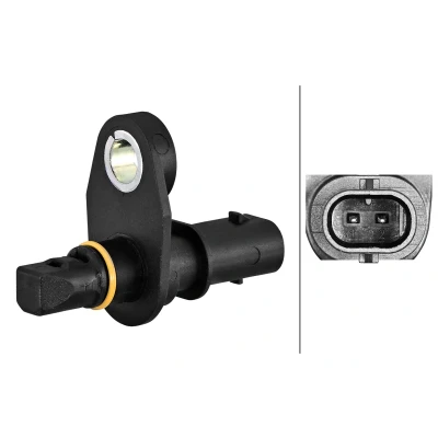 Bilde av HELLA 6PU 358 217 061 ABS Sensor Hall prinsipp 2 MERCEDES BENZ: Sprinter 3.5 t Flatvogn lastebil / Chassis