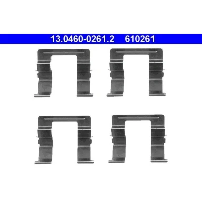 Bilde av ATE 13.0460 0261.2 Tibehørsett, skivebremse belegg Skivebrems MAZDA: 6 Stasjonsvogn, Hatchback