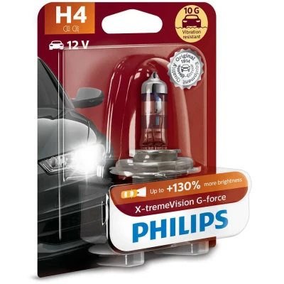 Bilde av PHILIPS 12342XVGB1 Lyspære, fjernlys H4 12V 60/55W 3500K Halogen VOLKSWAGEN: Multivan 5 (7HM, CADDY 4 Kasten, Transporter 5, JEEP: Renegade SUV