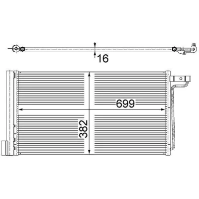 Bilde av MAHLE ORIGINAL AC 29 000S Kondensator med tørker 680 FORD: FOCUS 3, C Max 2, 3 Turnier