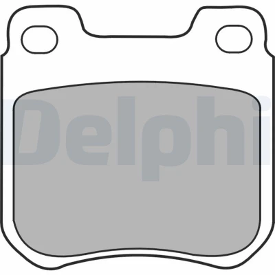 Bilde av DELPHI LP1441 Bremseklosser ikke klargjort for slitasjeindikator med antihyle blikk uten tilbehør SAAB: 9 5 Stasjonsvogn, 3 Hatchback, Sedan