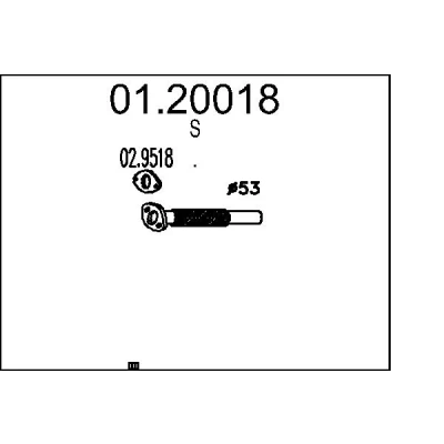 Bilde av Eksosrør MTS 01.20018