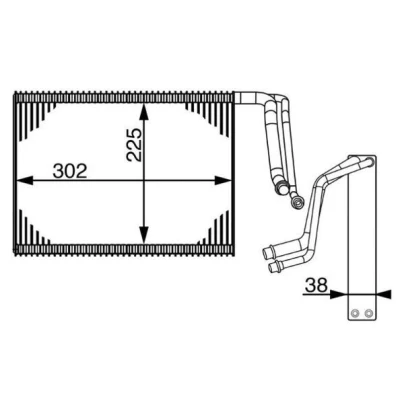 Bilde av MAHLE ORIGINAL AE 143 000S Fordamper uten ekspansjonsventil