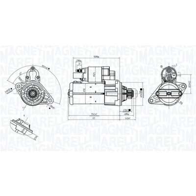 Bilde av Starter audi, seat, skoda, vw OE 02E911022H, 02E911022HX, 02E911023M