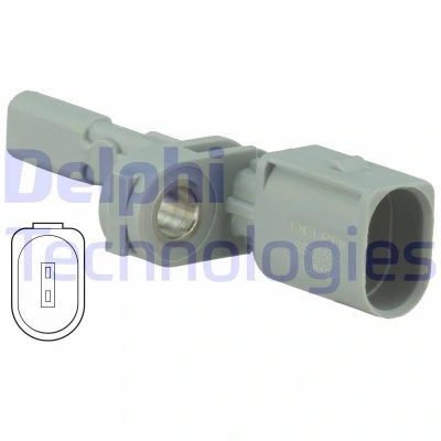 Bilde av DELPHI SS20599 ABS sensor aktiv VOLKSWAGEN: CADDY 3, 4 Kasten, Golf 7, SKODA: Octavia 3 Combi, Superb III Stasjonsvogn