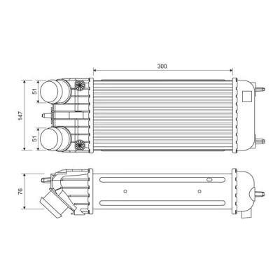 Bilde av VALEO 818385 Ladeluftkjøler Aluminium uten sensor