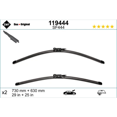 Bilde av Vindusvisker Swf Visioflex 119444 foran Rammeløs FORD: Grand C Max, Max 2,