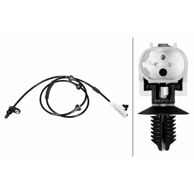 Bilde av HELLA 6PU 358 216 361 ABS Sensor med klammer Hall prinsipp 2 polet 1096mm