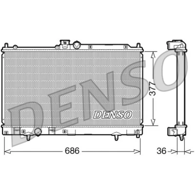 Bilde av Radiator DENSO DRM45022