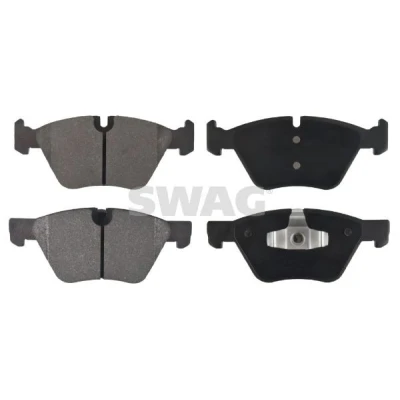 Bilde av SWAG 20 91 6670 Bremseklosser framaksel klargjort for slitasjeindikator med kolbleklips BMW: 3 Sedan, Touring, Coupé